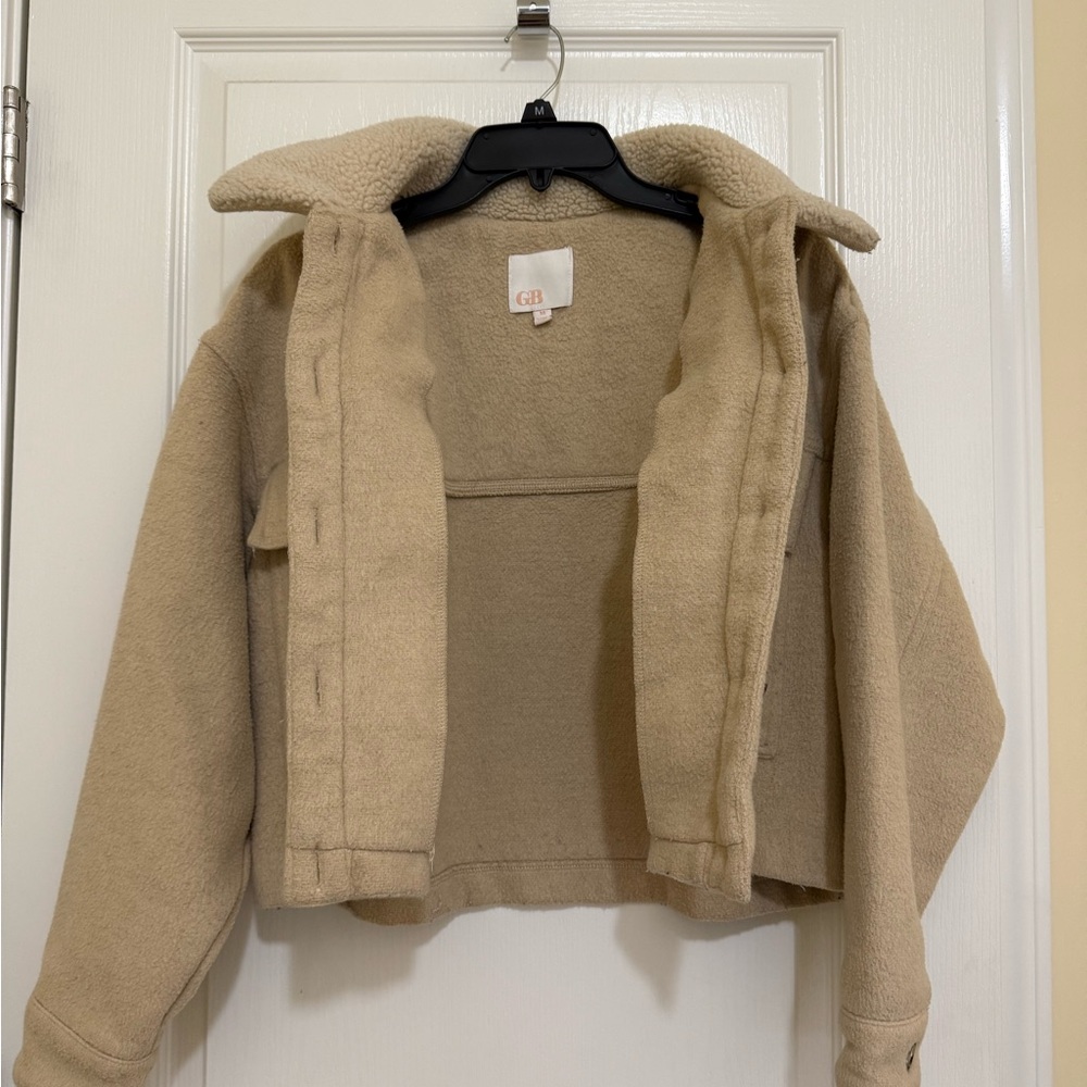 Gianni Bini Cream Fleece Jacket - Picture 3 of 8